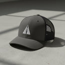 Snapback trucker hat with delta force insignia
