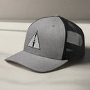 Snapback trucker hat with delta force insignia