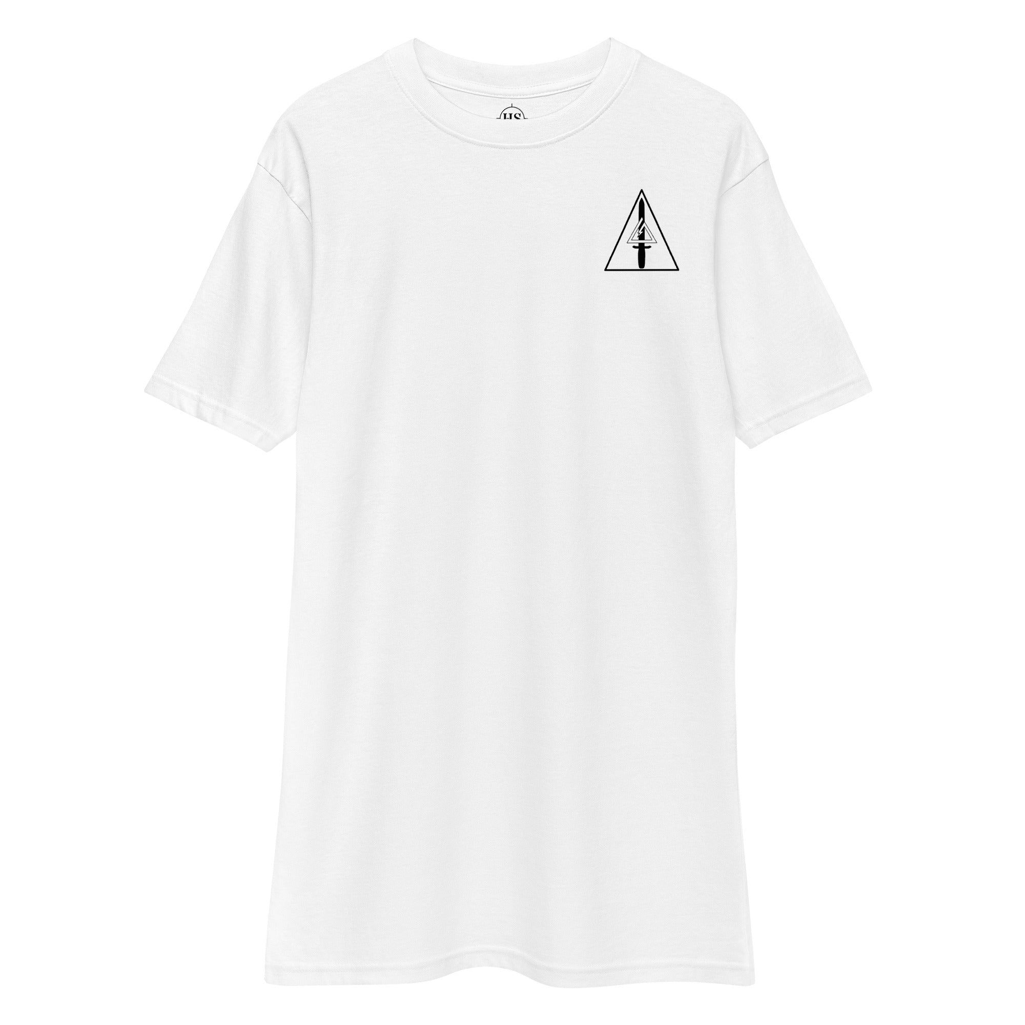 Men's heavyweight tee with Delta Force CAG insignia on the left chest