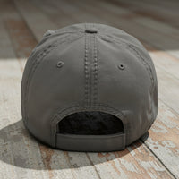 Distressed dad hat with EOD logo