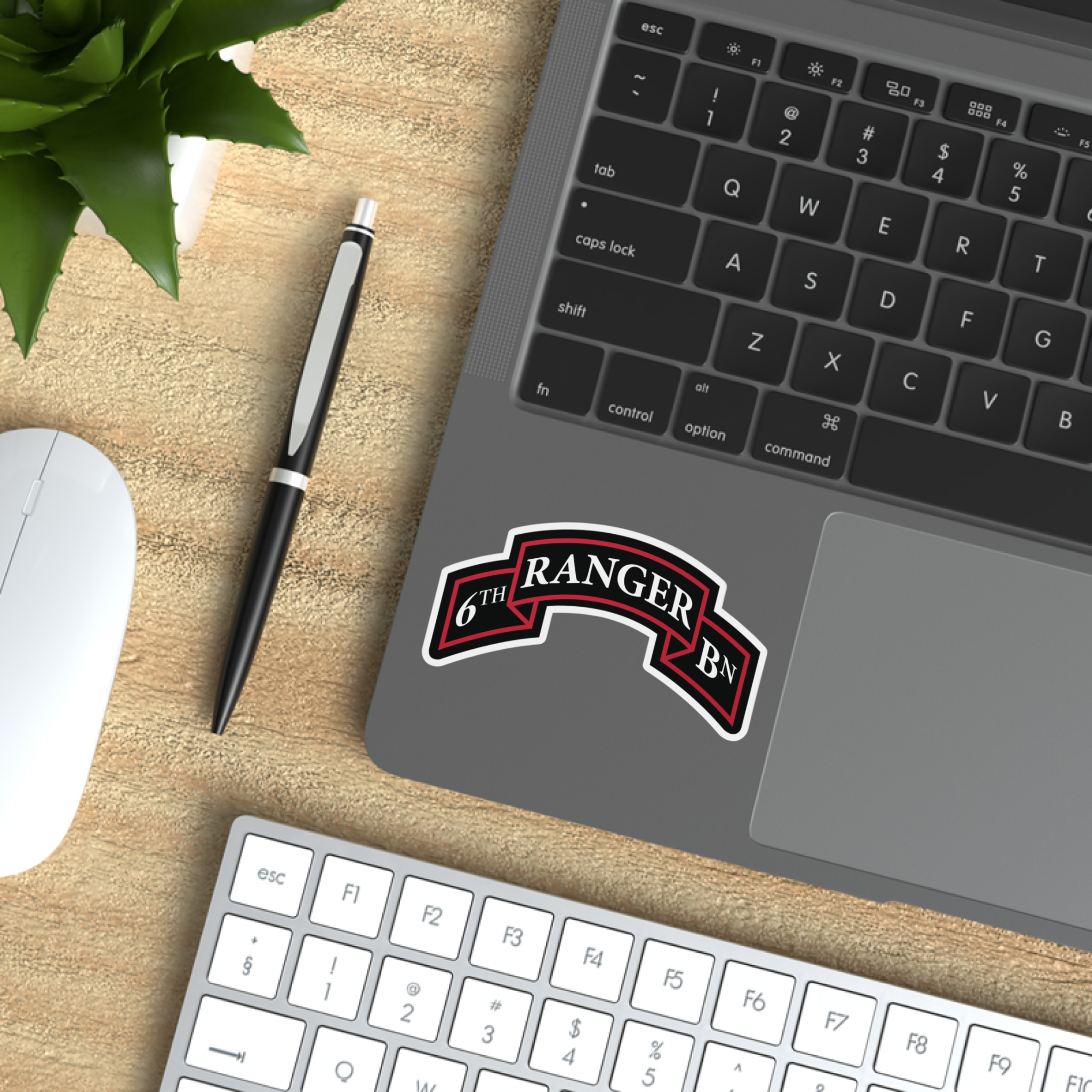6th Ranger Battalion Scroll Decal Sticker