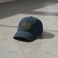OEF Veteran Distressed Dad Hat