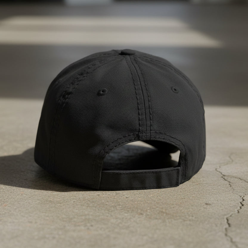 Operation Iraqi freedom veteran distressed dad hat black