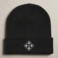 4th infantry division insignia embroidered on beanie