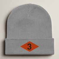 Beanie embroidered with 3rd ranger battalion ranger diamond from world war 2