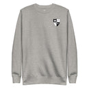 grey sweatshirt with a sleek black and white design of the 75th Ranger Regiment DUI