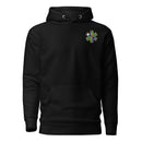 black pullover hoodie with ranger medic logo
