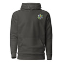 grey pullover hoodie with ranger medic logo