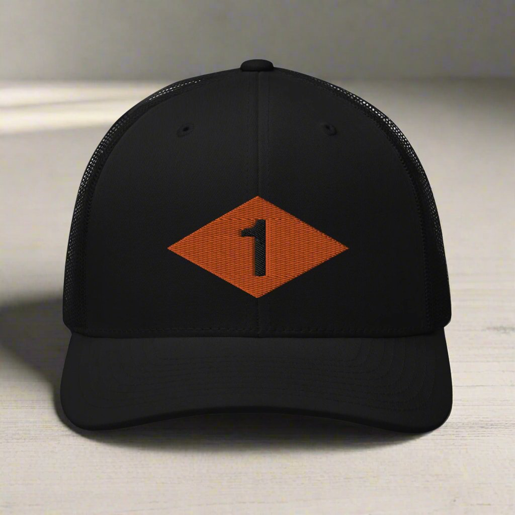 WW2 Ranger Diamond 1st Battalion Embroidered Trucker Hat