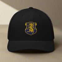 6th cavalry insignia snapback trucker hat.
