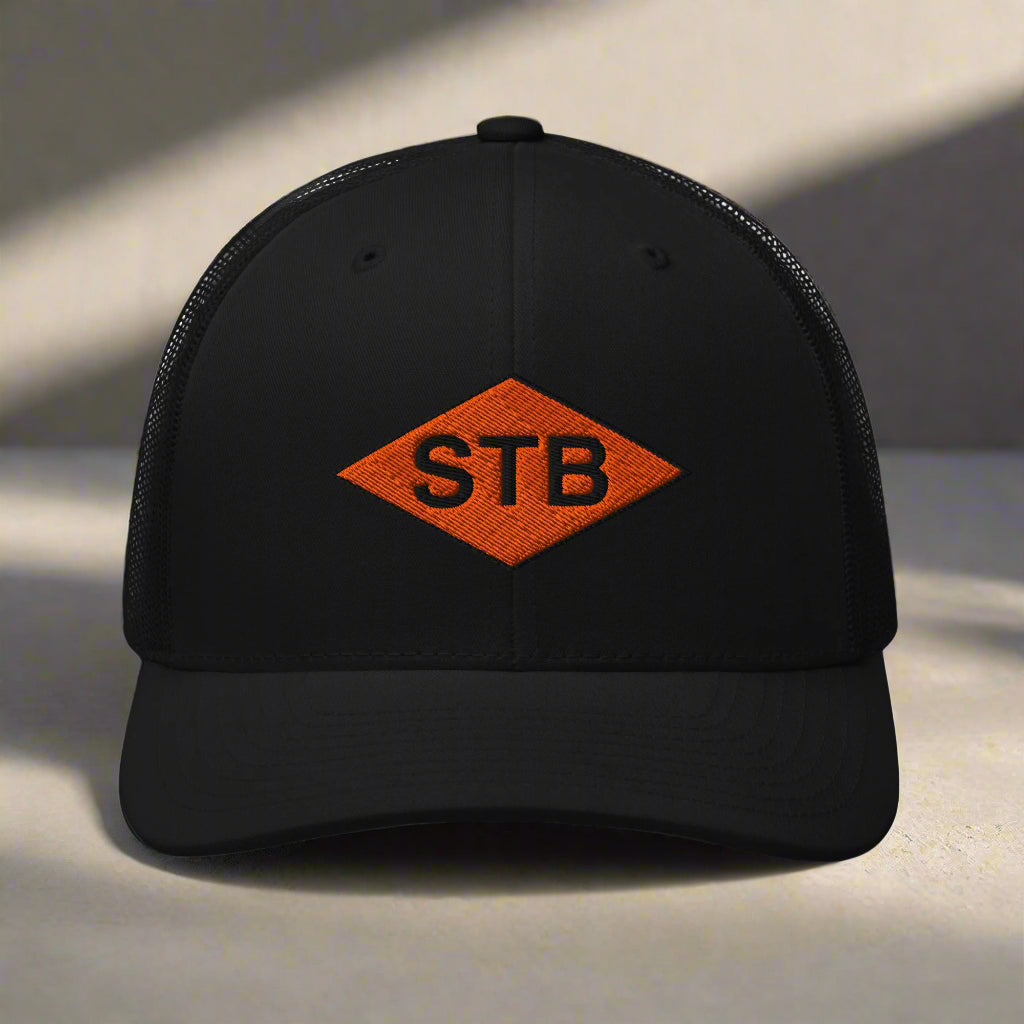 STB world war 2 ranger diamond embroidered on snapback trucker hat