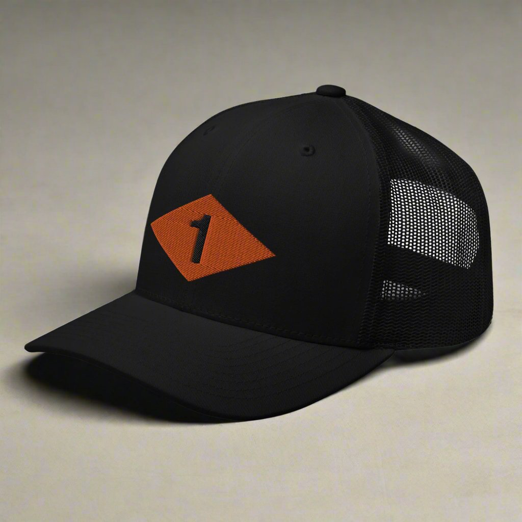 WW2 Ranger Diamond 1st Battalion Embroidered Trucker Hat