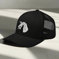 18th airborne dragon insignia on a trucker hat