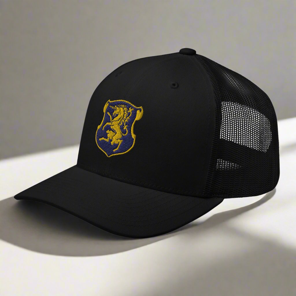 6th cavalry insignia snapback trucker hat.