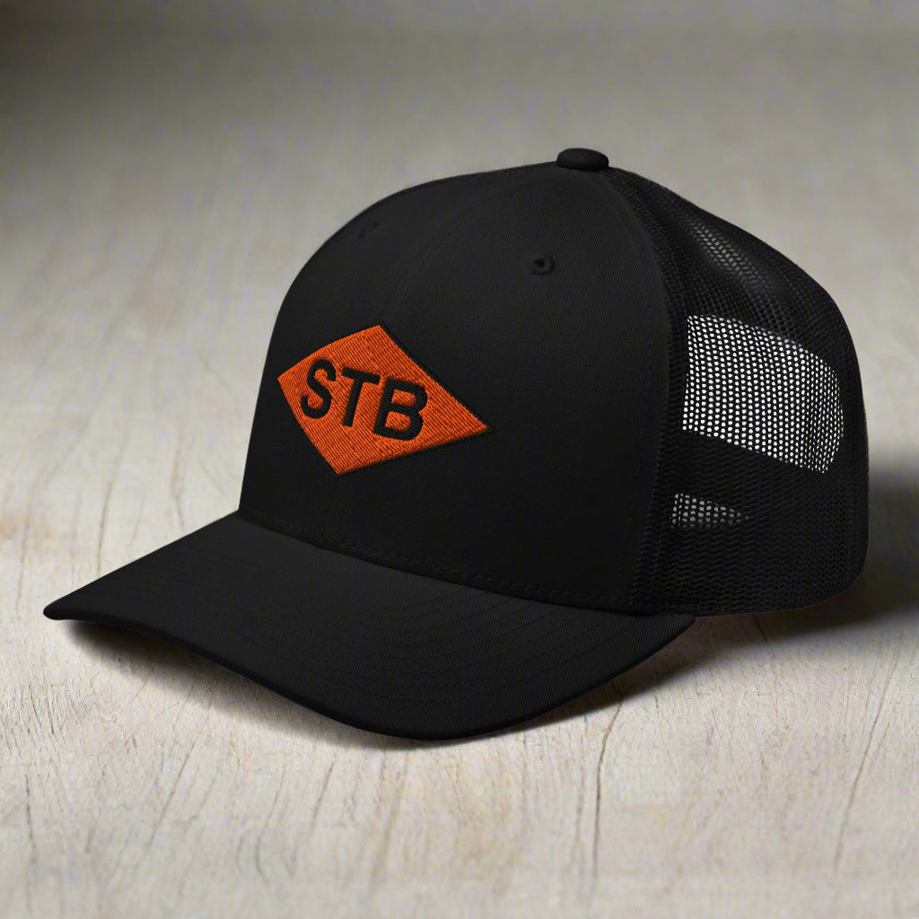 STB world war 2 ranger diamond embroidered on snapback trucker hat