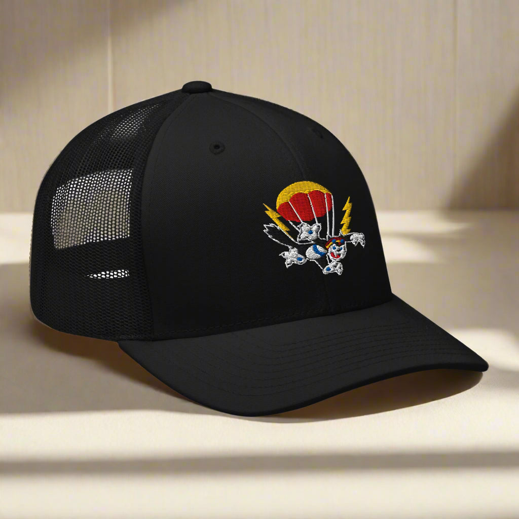 503rd 2nd battalion insignia on a snapback cap. 