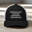 Personalized custom snapback trucker hat