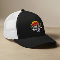 503rd 2nd battalion insignia on a snapback cap. 