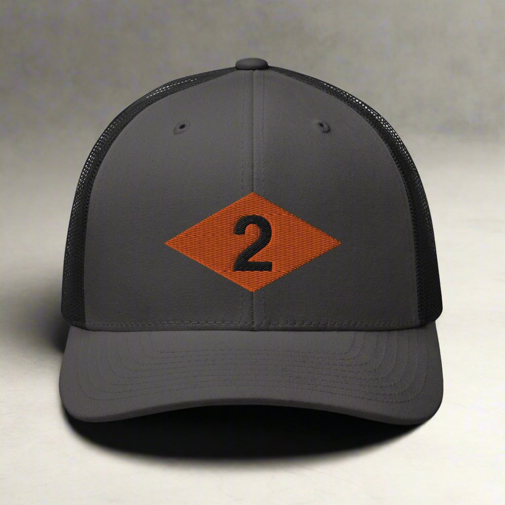 WW2 Ranger Diamond 2nd Battalion Embroidered Trucker Hat