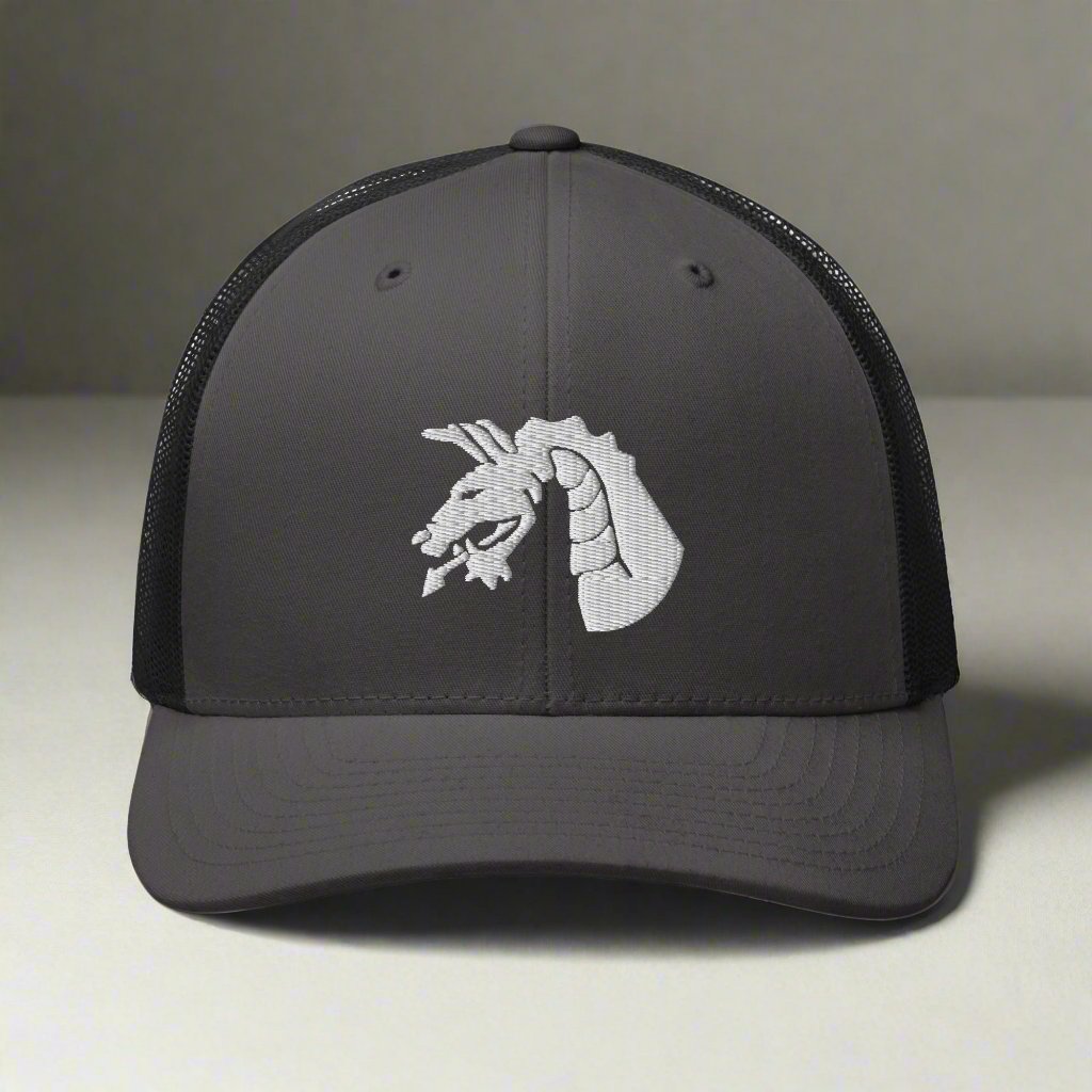 18th airborne dragon insignia on a trucker hat