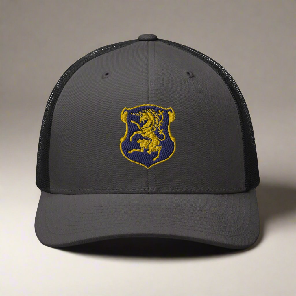 6th cavalry insignia snapback trucker hat.