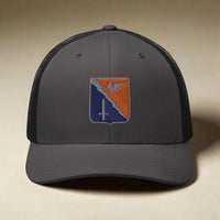 229th aviation regiment insignia snapback trucker hat.
