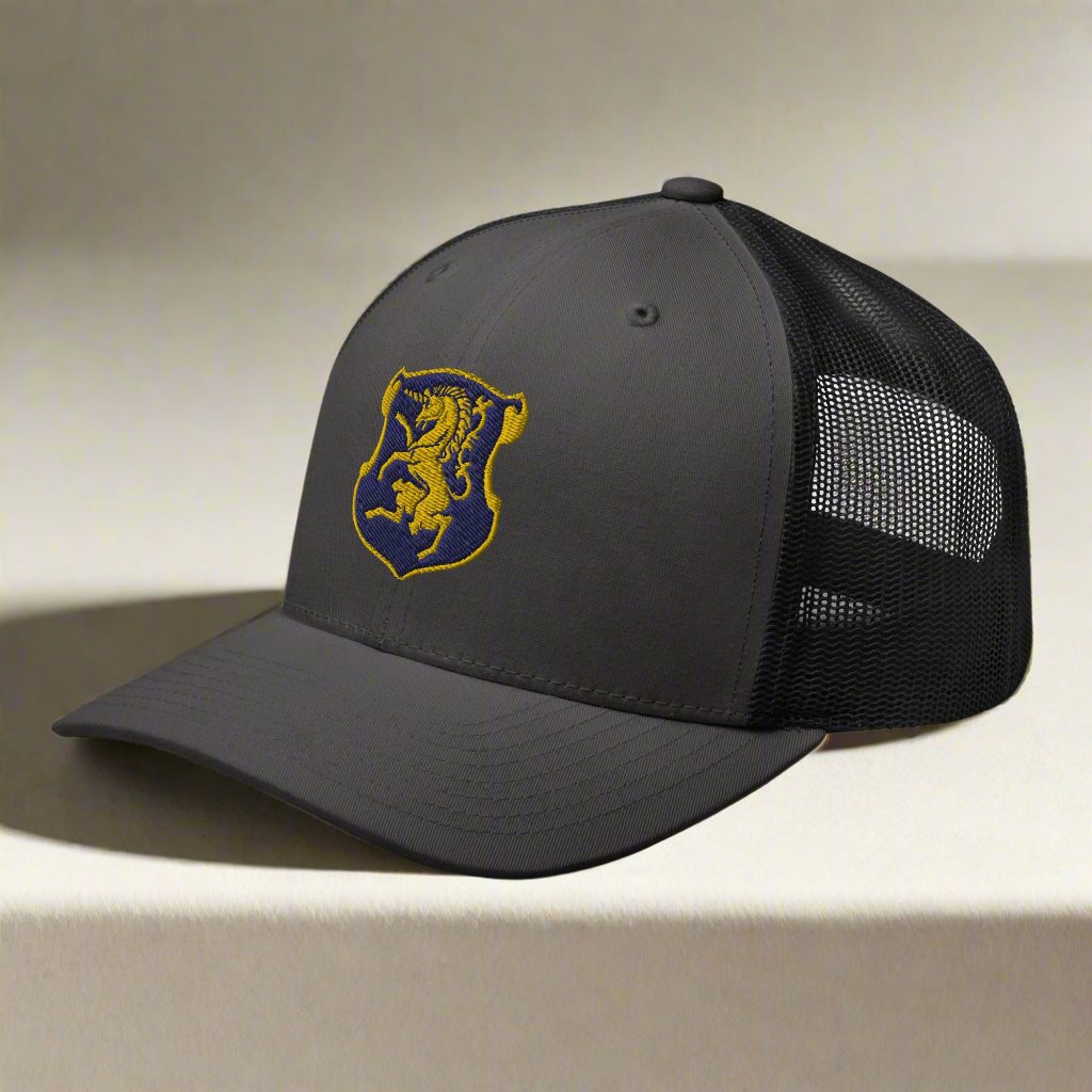 6th cavalry insignia snapback trucker hat.