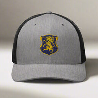 6th cavalry insignia snapback trucker hat.