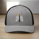 16th combat aviation brigade shoulder insignia embroidered on a snapback trucker hat.