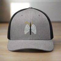 16th combat aviation brigade shoulder insignia embroidered on a snapback trucker hat.