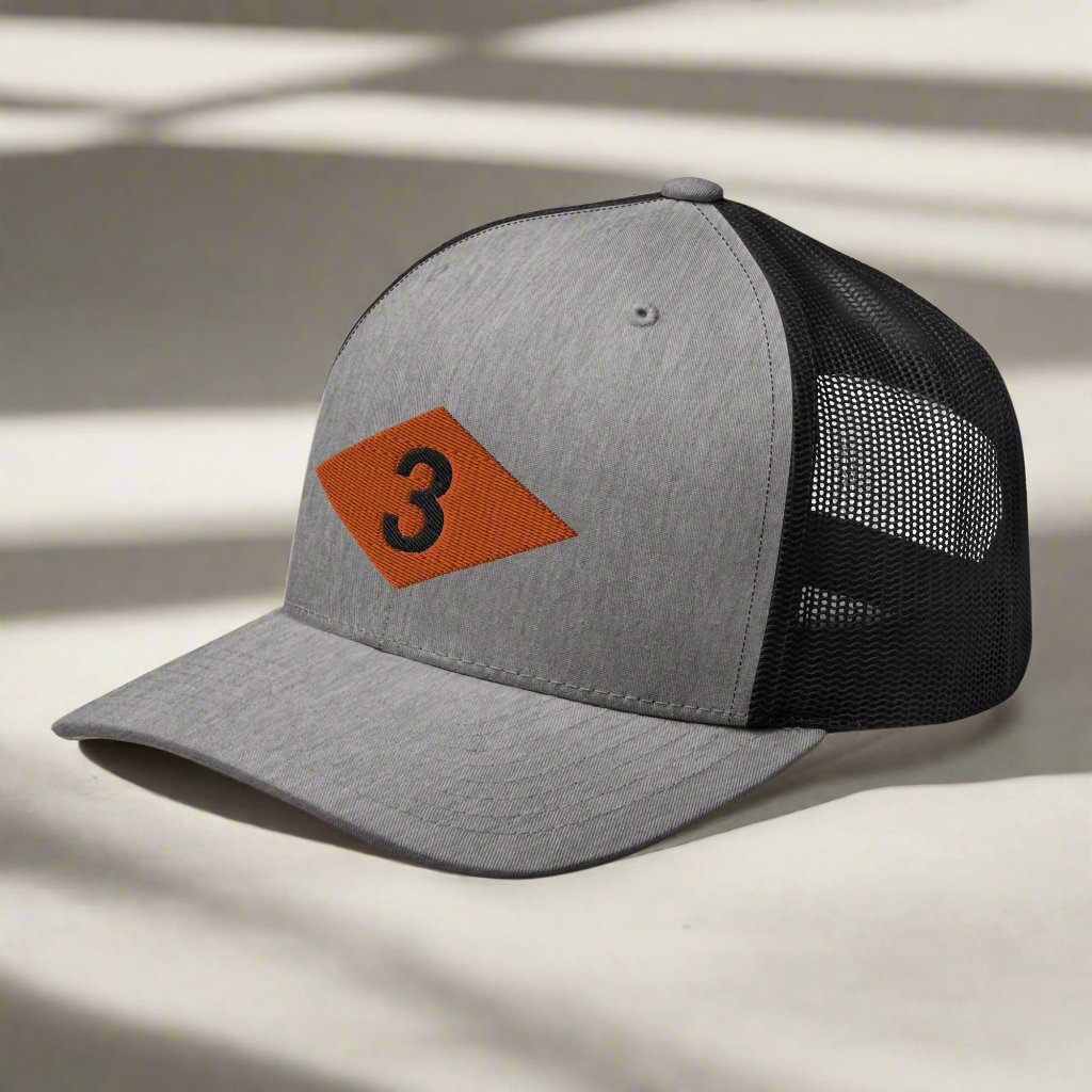 WW2 Ranger Diamond 3rd Battalion Embroidered Trucker Hat