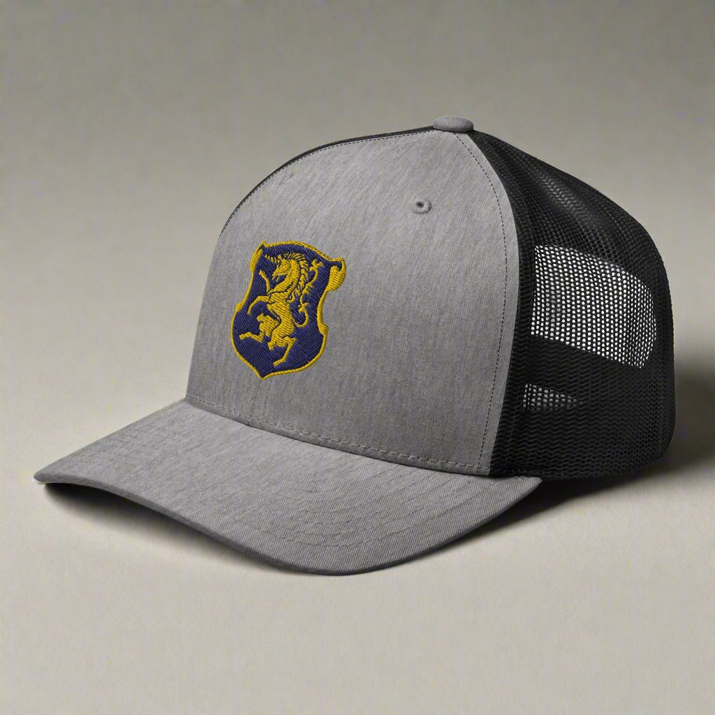 6th cavalry insignia snapback trucker hat.