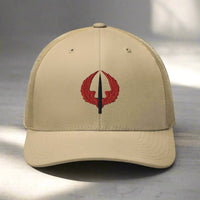 160th SOAR centaur insignia embroidered on a snapback trucker hat.