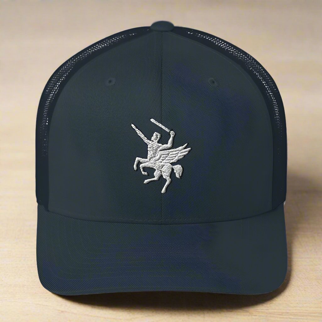 160th SOAR centaur insignia embroidered on a snapback trucker hat.