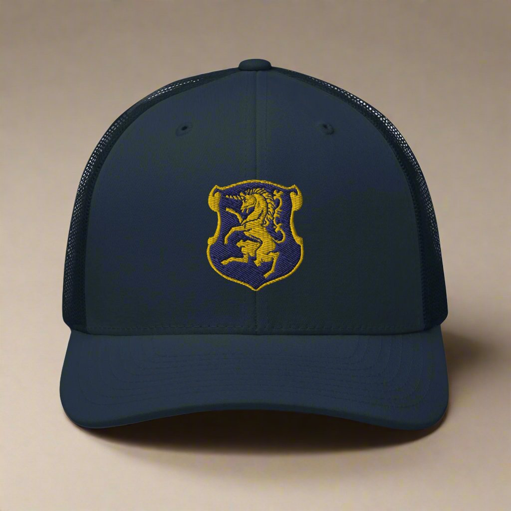 6th cavalry insignia snapback trucker hat.