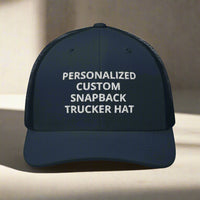 Personalized custom snapback trucker hat