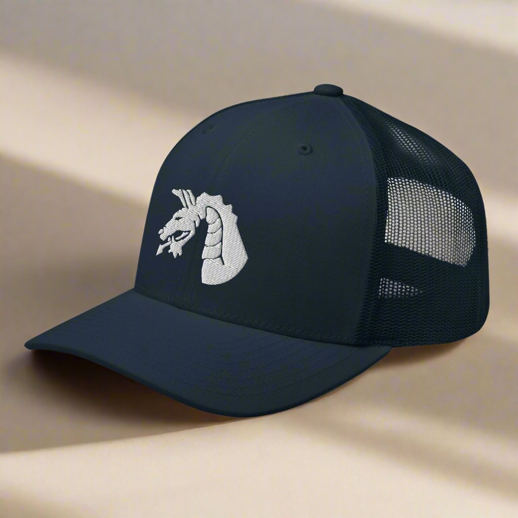 18th airborne dragon insignia on a trucker hat