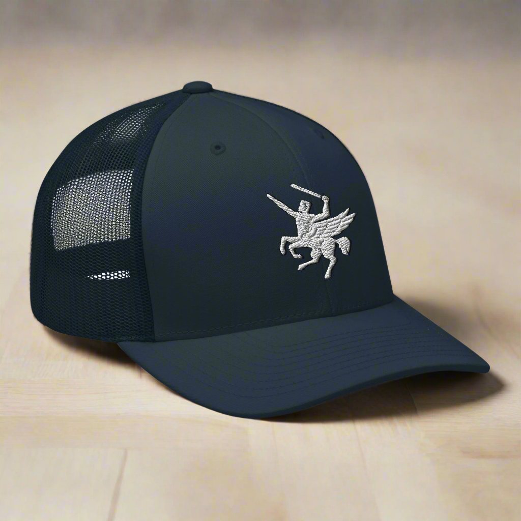 160th SOAR centaur insignia embroidered on a snapback trucker hat.