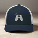16th combat aviation brigade shoulder insignia embroidered on a snapback trucker hat.
