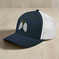 16th combat aviation brigade shoulder insignia embroidered on a snapback trucker hat.