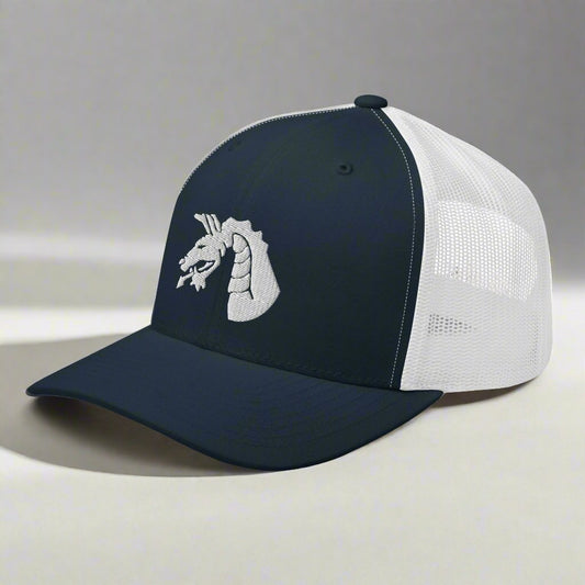 18th airborne dragon insignia on a trucker hat