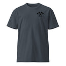 blue t-shirt with army rangers rltw tomahawk design on the left chest 