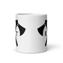 11oz white coffee mug with army rangers rltw and tomahawk design