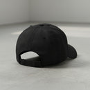 distressed dad hat with skull and crossbones logo