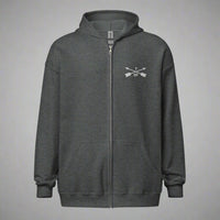 Hoodie with embroidered design of 7th special forces group insignia. 