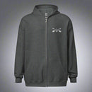 Hoodie with embroidered design of 1st special forces group insignia. 