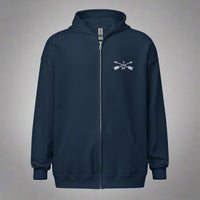Hoodie with embroidered design of 7th special forces group insignia. 