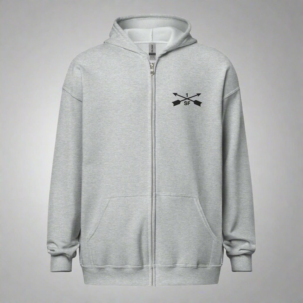 1st Special Forces Group Embroidered Full Zip Hoodie