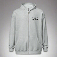 Hoodie with embroidered design of 3rd special forces group insignia. 