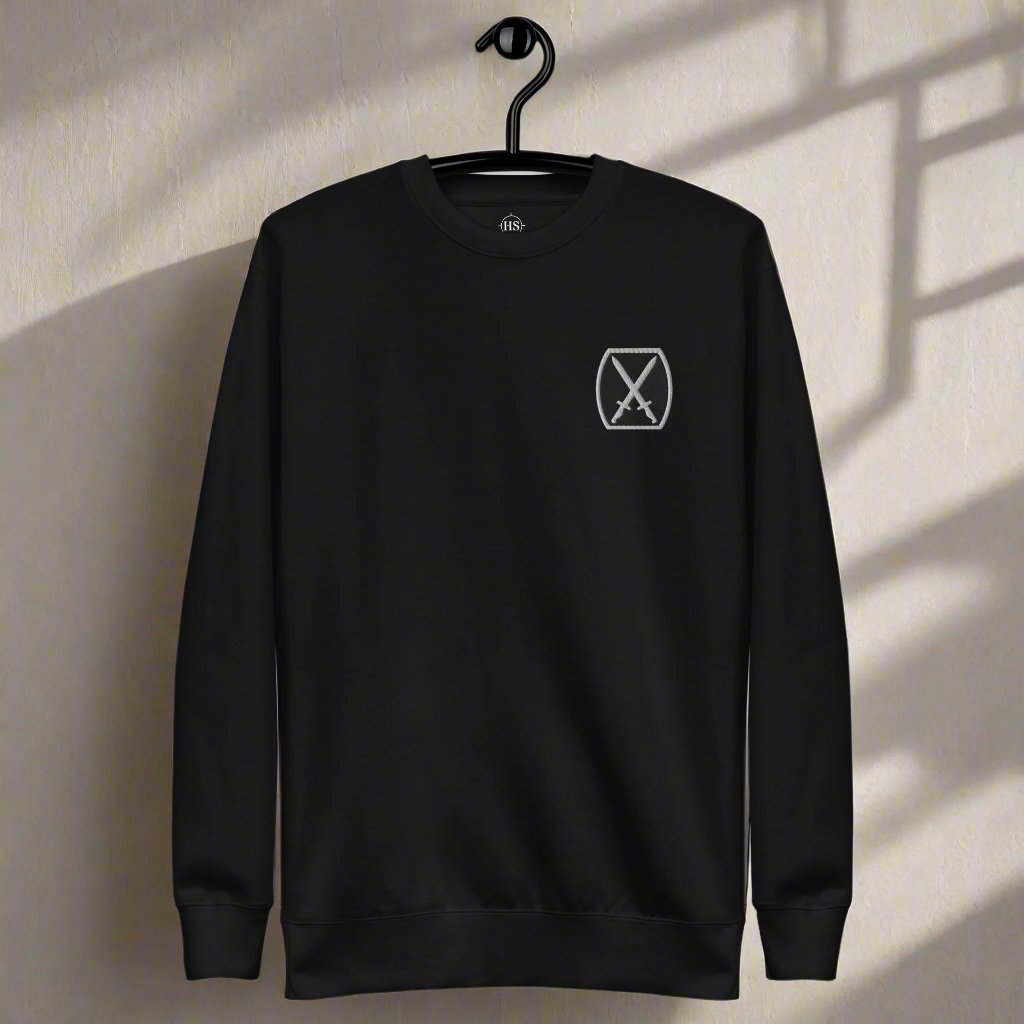 10th Mountain Sweatshirt Embroidered
